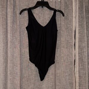 Aerie Smoothiez Black Sleeveless Bodysuit M